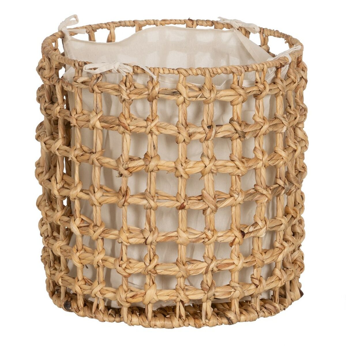 Set di Cesti Beige Crema Fibra naturale 45 x 45 x 45 cm (3 Unità)