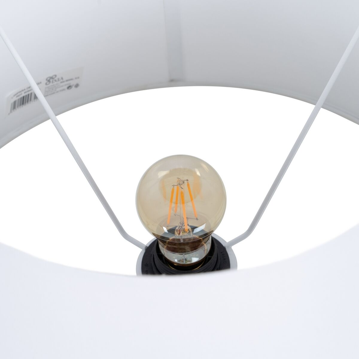 Lampada Bianco Nero 38 x 38 x 57 cm