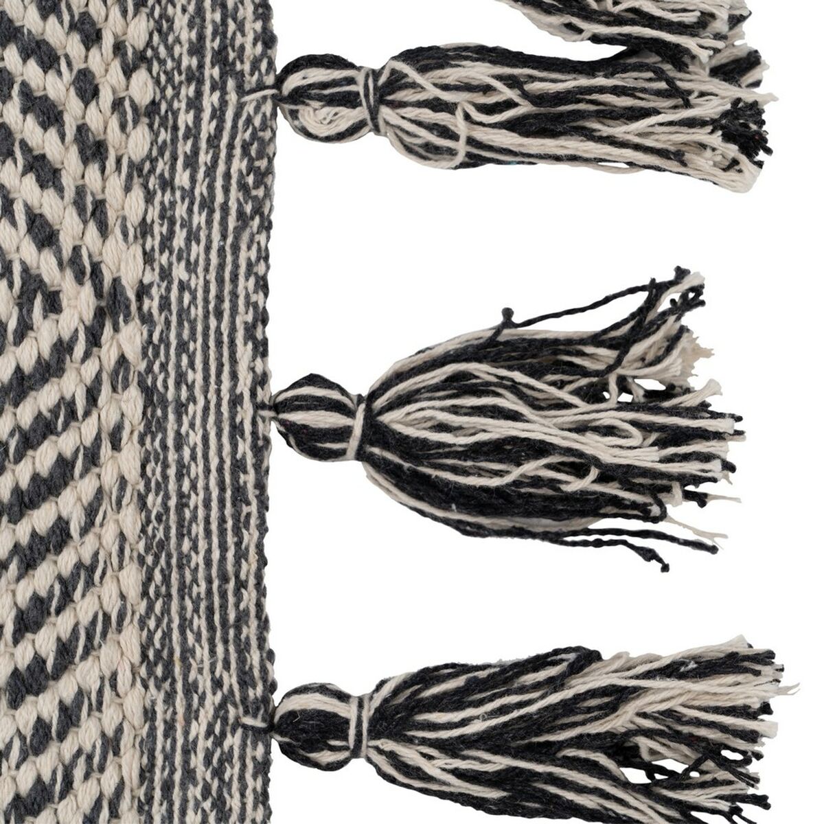 Tappeto Grigio 70 % cotone 30 % Poliestere 120 x 180 cm