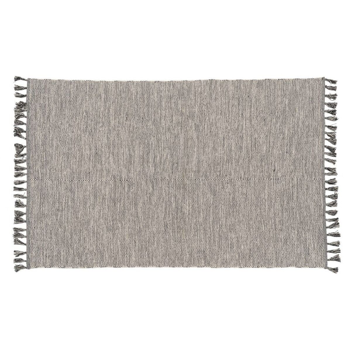 Tappeto Grigio 70 % cotone 30 % Poliestere 160 x 230 cm