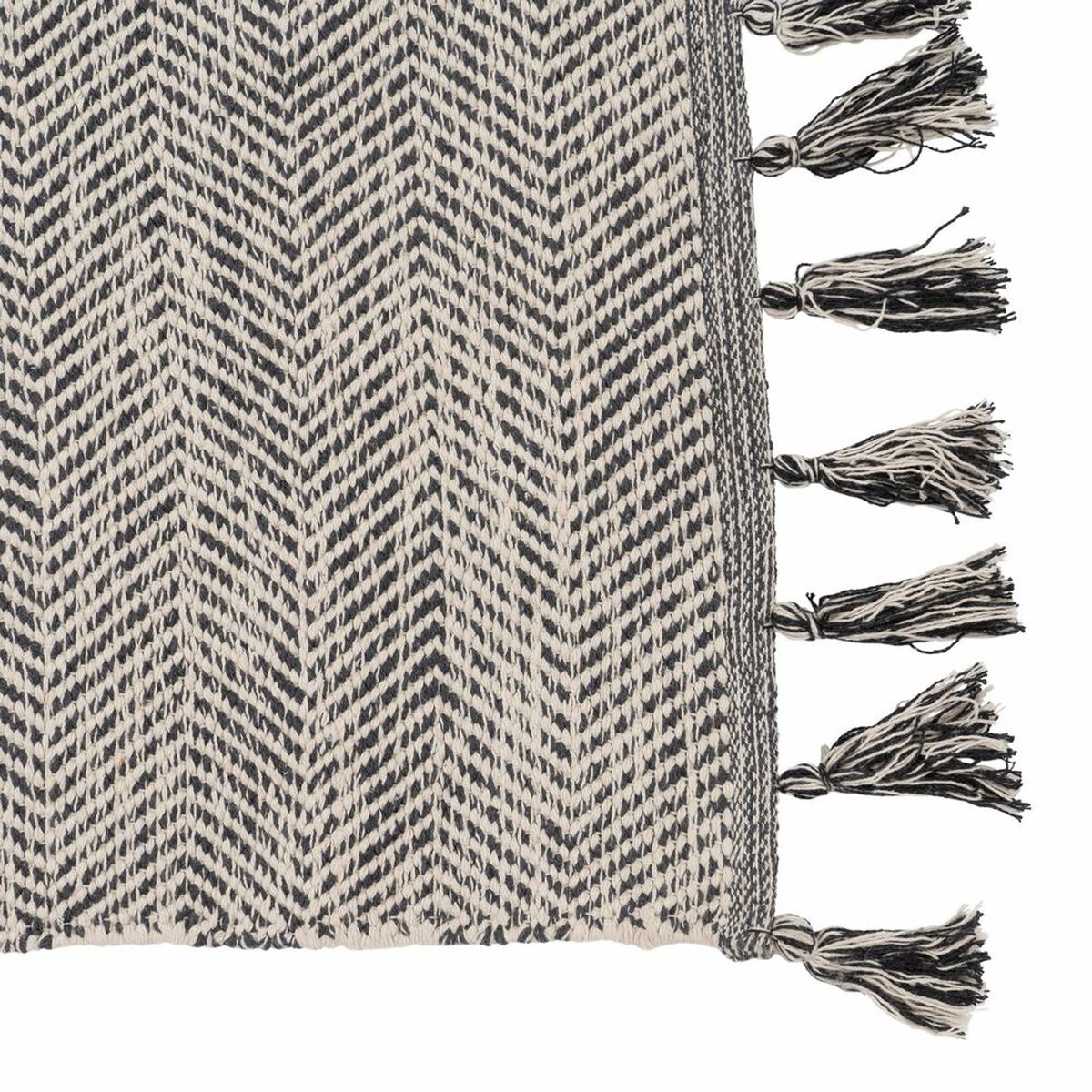 Tappeto Grigio 70 % cotone 30 % Poliestere 160 x 230 cm