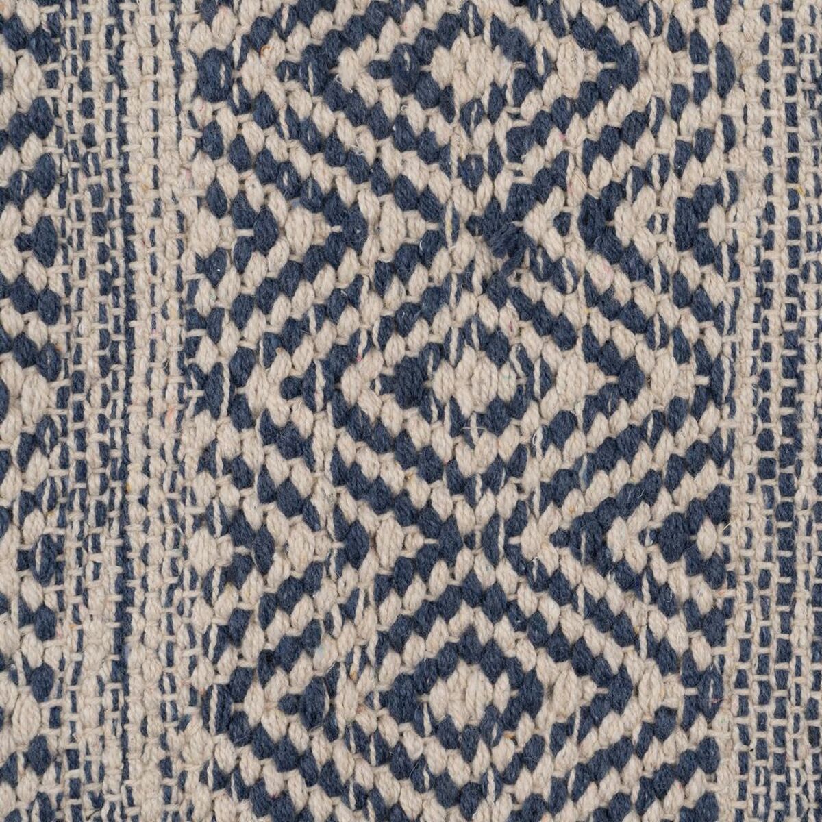 Tappeto Azzurro Bianco 70 % cotone 30 % Poliestere 120 x 180 cm