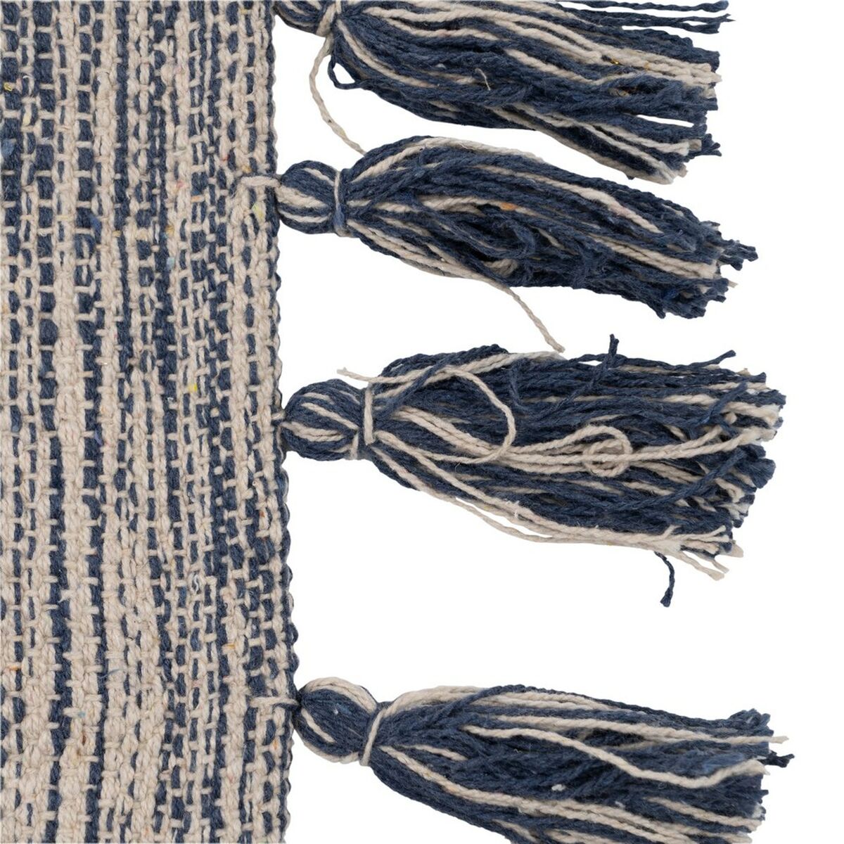 Tappeto Azzurro Bianco 70 % cotone 30 % Poliestere 120 x 180 cm