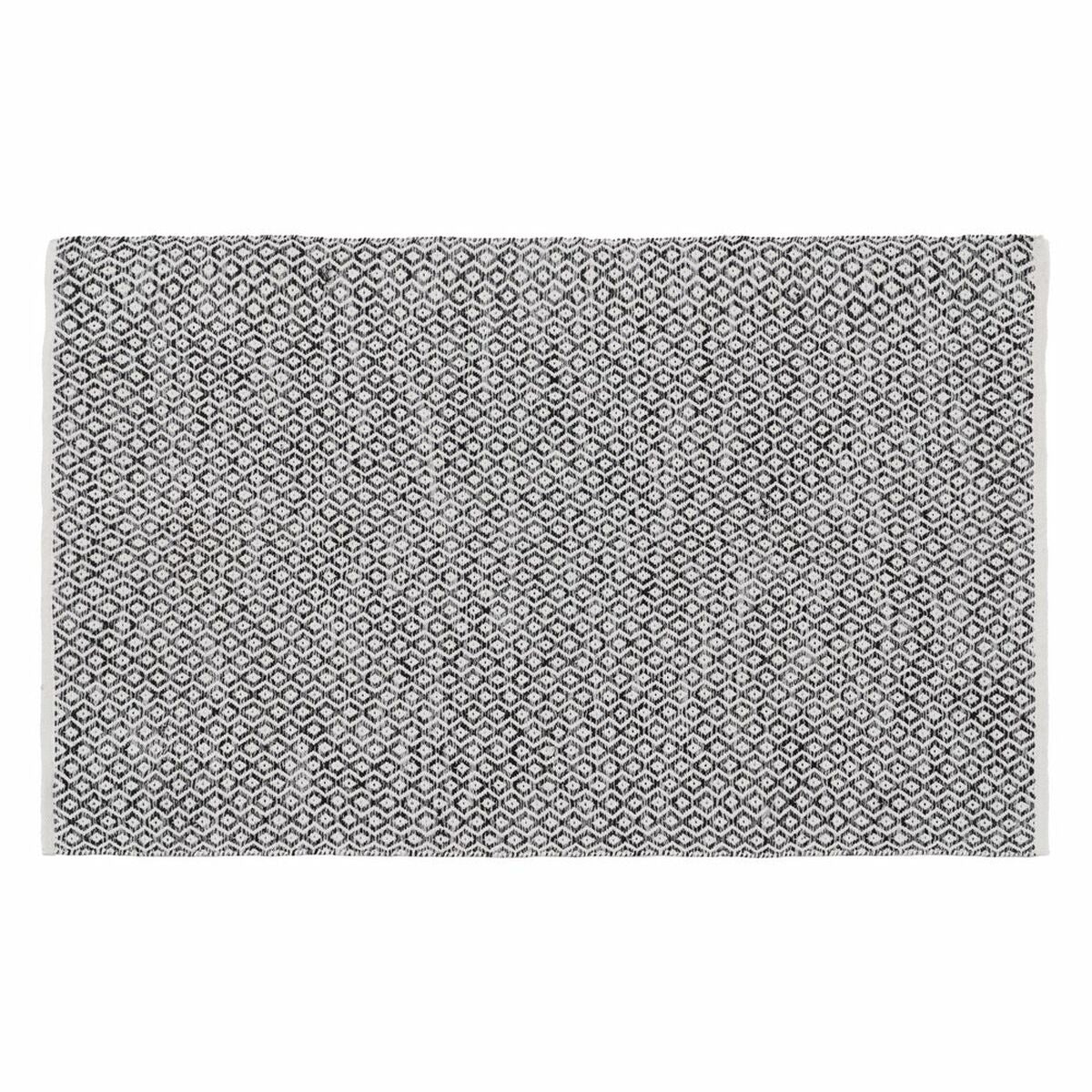 Tappeto Grigio 70 % cotone 30 % Poliestere 120 x 180 cm