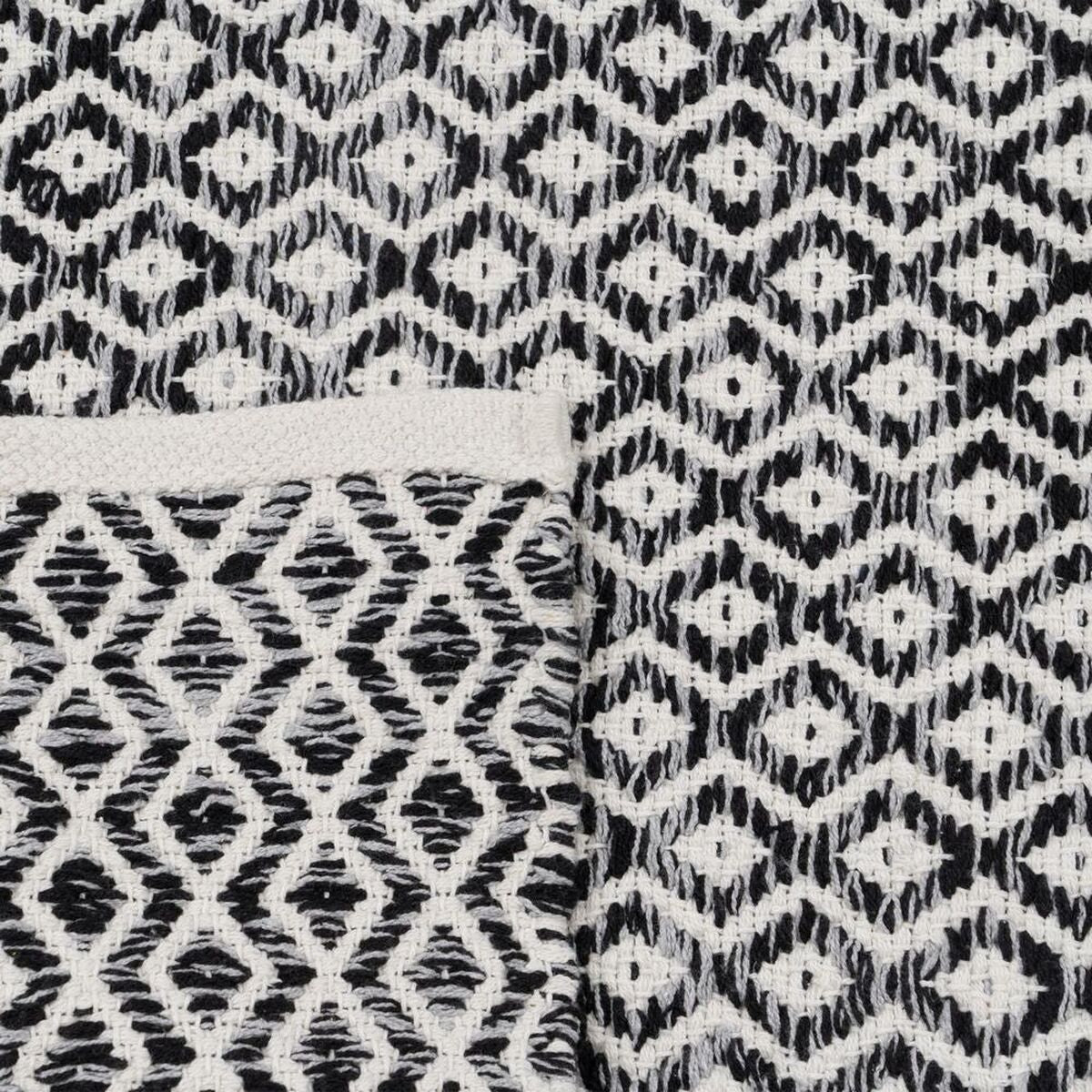 Tappeto Grigio 70 % cotone 30 % Poliestere 120 x 180 cm
