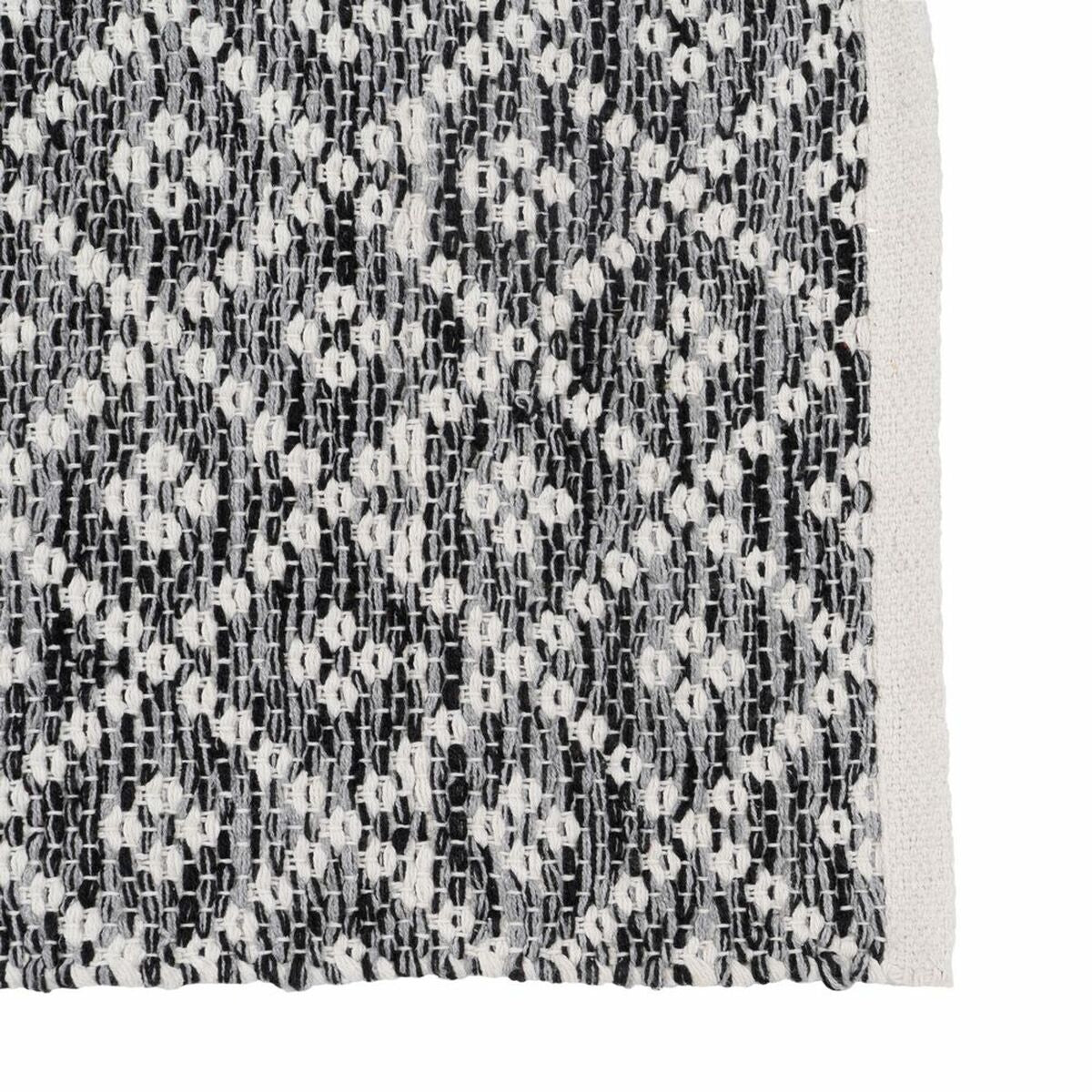 Tappeto Bianco Grigio 70 % cotone 30 % Poliestere 160 x 230 cm