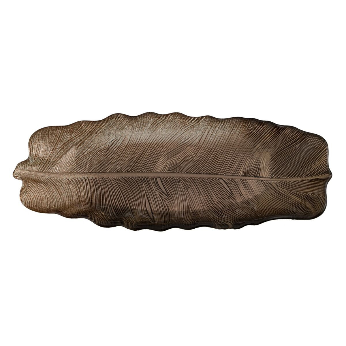 Vassoio Marrone Foglia della pianta 40 cm