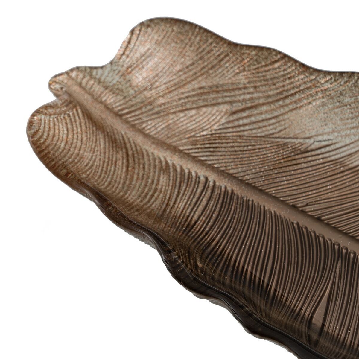 Vassoio Marrone Foglia della pianta 40 cm