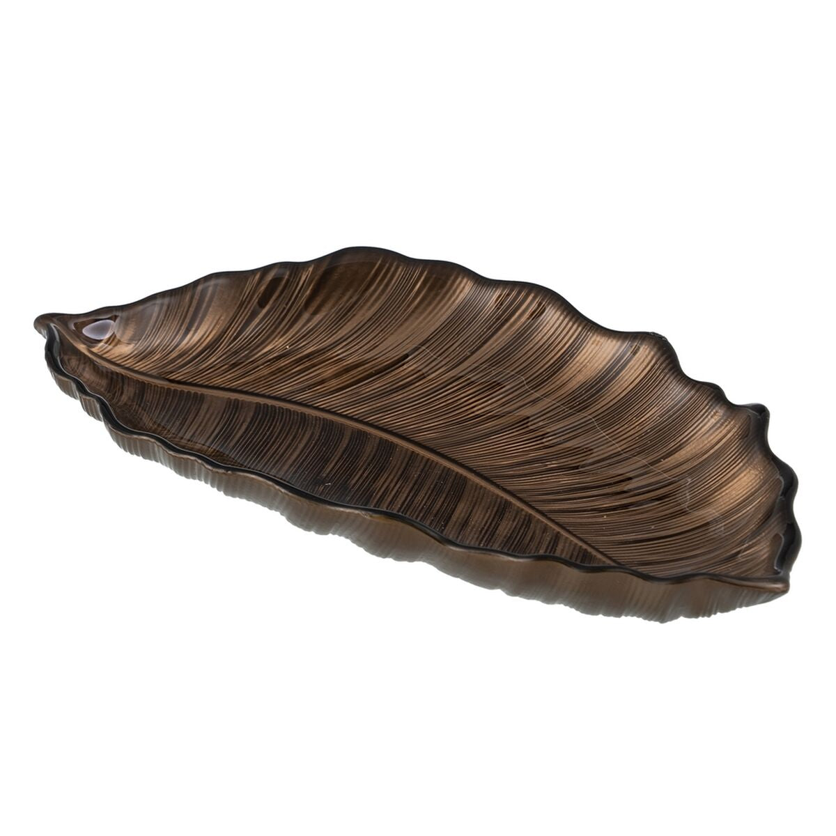 Vassoio Marrone Foglia della pianta 31 x 18 cm