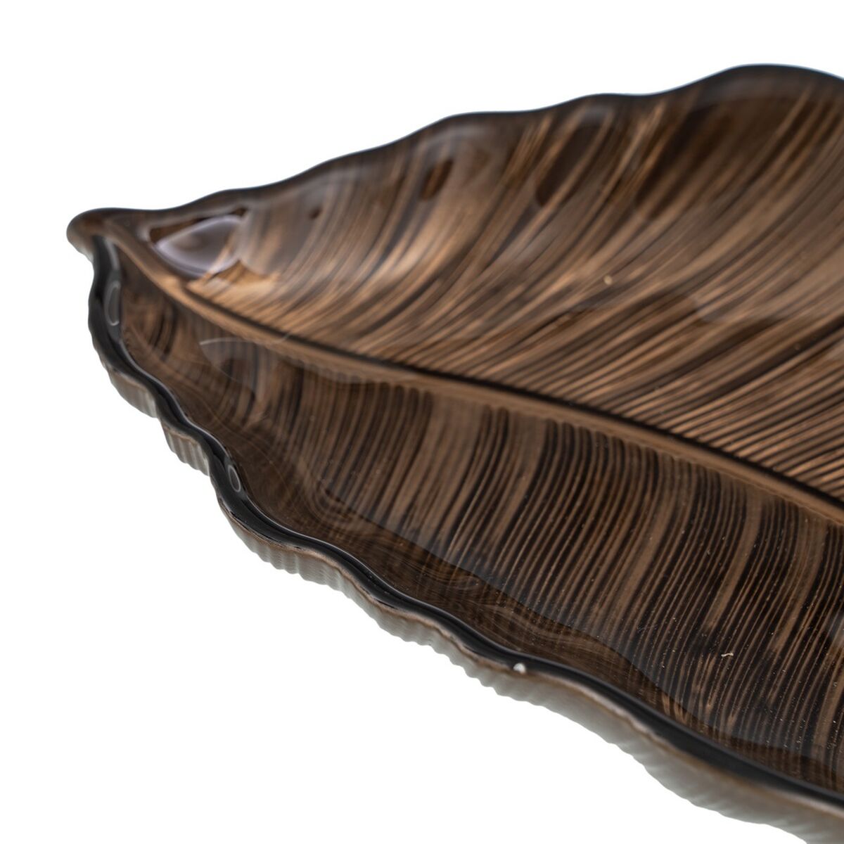 Vassoio Marrone Foglia della pianta 31 x 18 cm