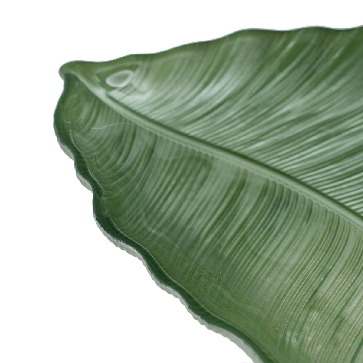 Vassoio Verde Foglia della pianta 31 x 18 cm