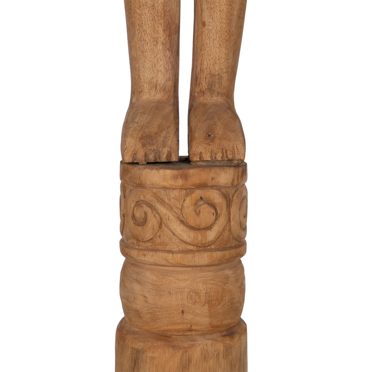 Statua Decorativa Naturale Africano 14 x 14 x 113 cm