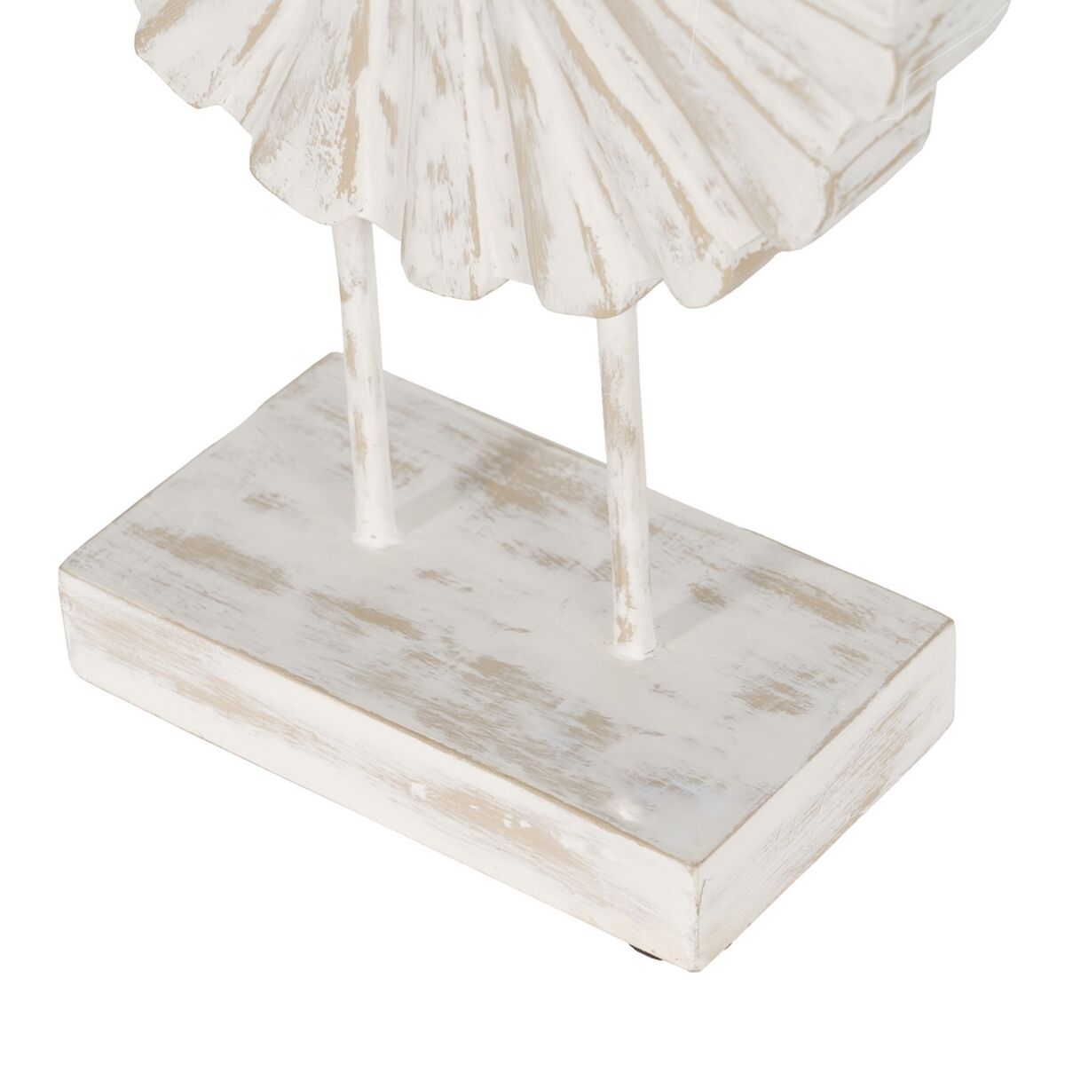 Scultura Bianco Beige Anello 25,5 x 9,5 x 37 cm