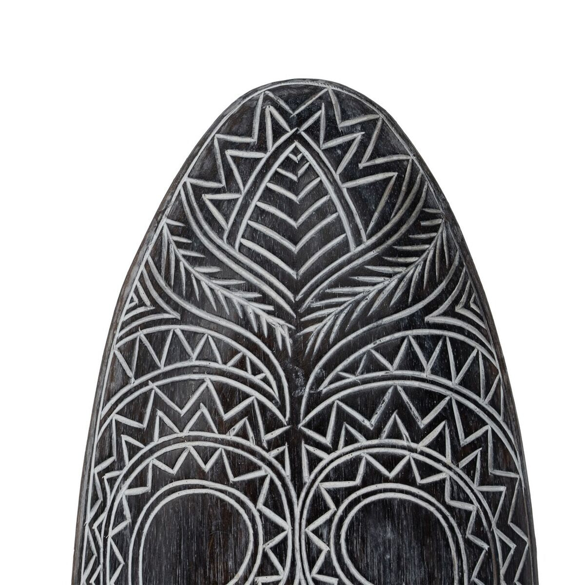 Statua Decorativa Bianco Marrone Maschera 24 x 5 x 80 cm