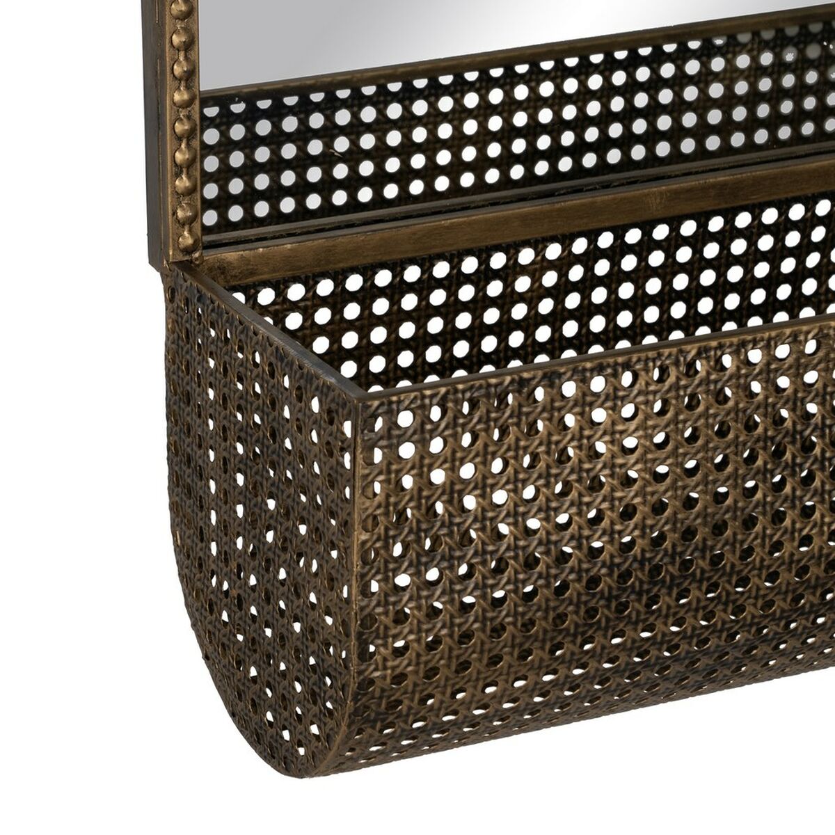 Specchio da parete Dorato Cristallo Ferro 47 x 17,5 x 53 cm