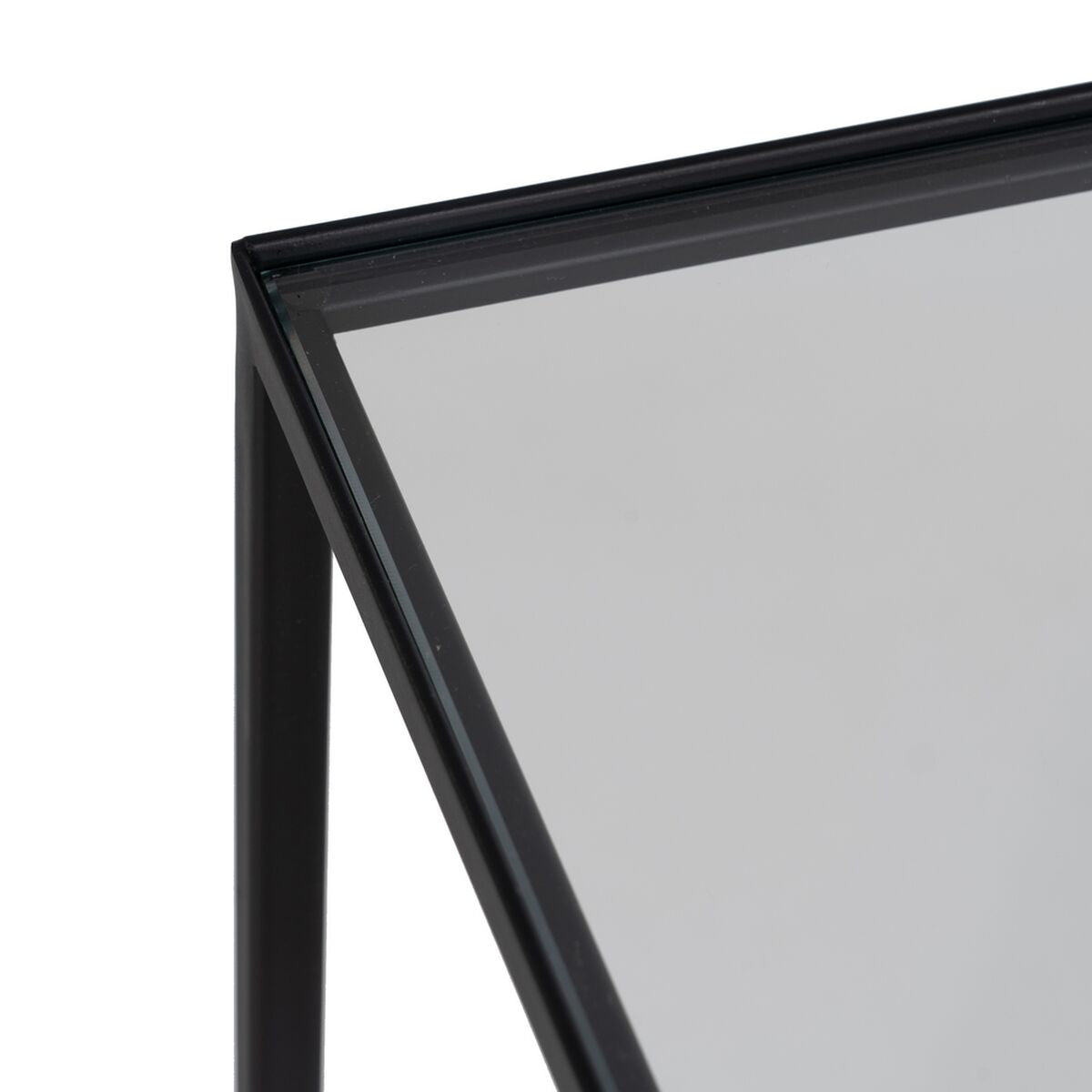 Scaffale Nero Cristallo Ferro 110 x 26 x 74 cm