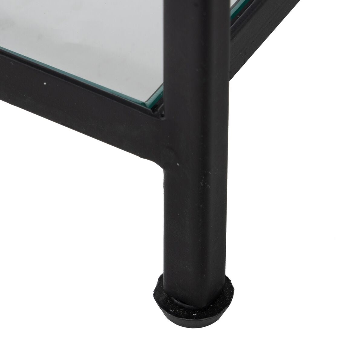 Scaffale Nero Cristallo Ferro 110 x 26 x 74 cm