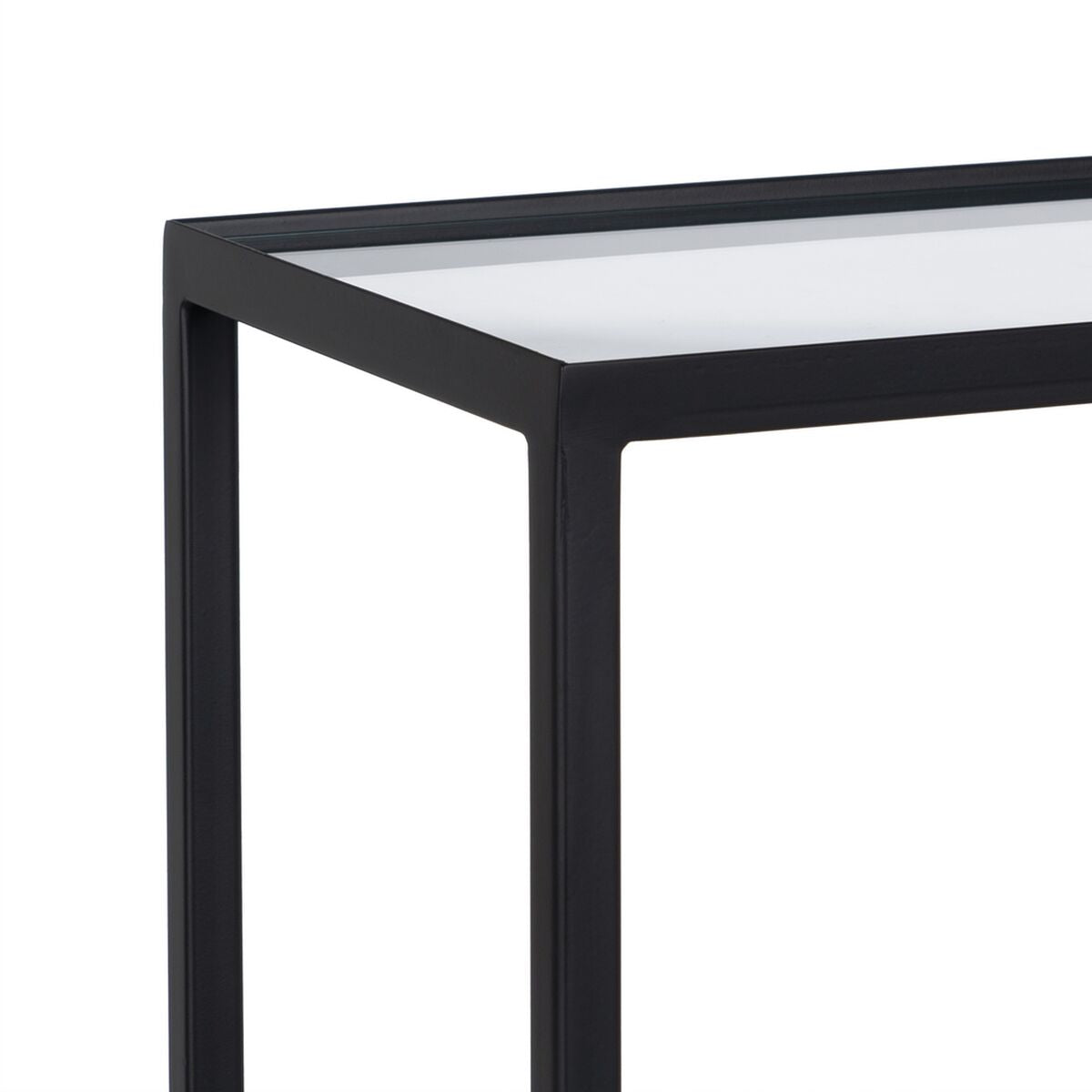 Scaffale Nero Cristallo Ferro 70 x 23 x 161 cm
