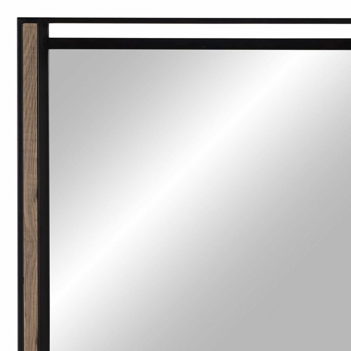 Specchio da parete Nero Beige 70 x 2 x 70 cm
