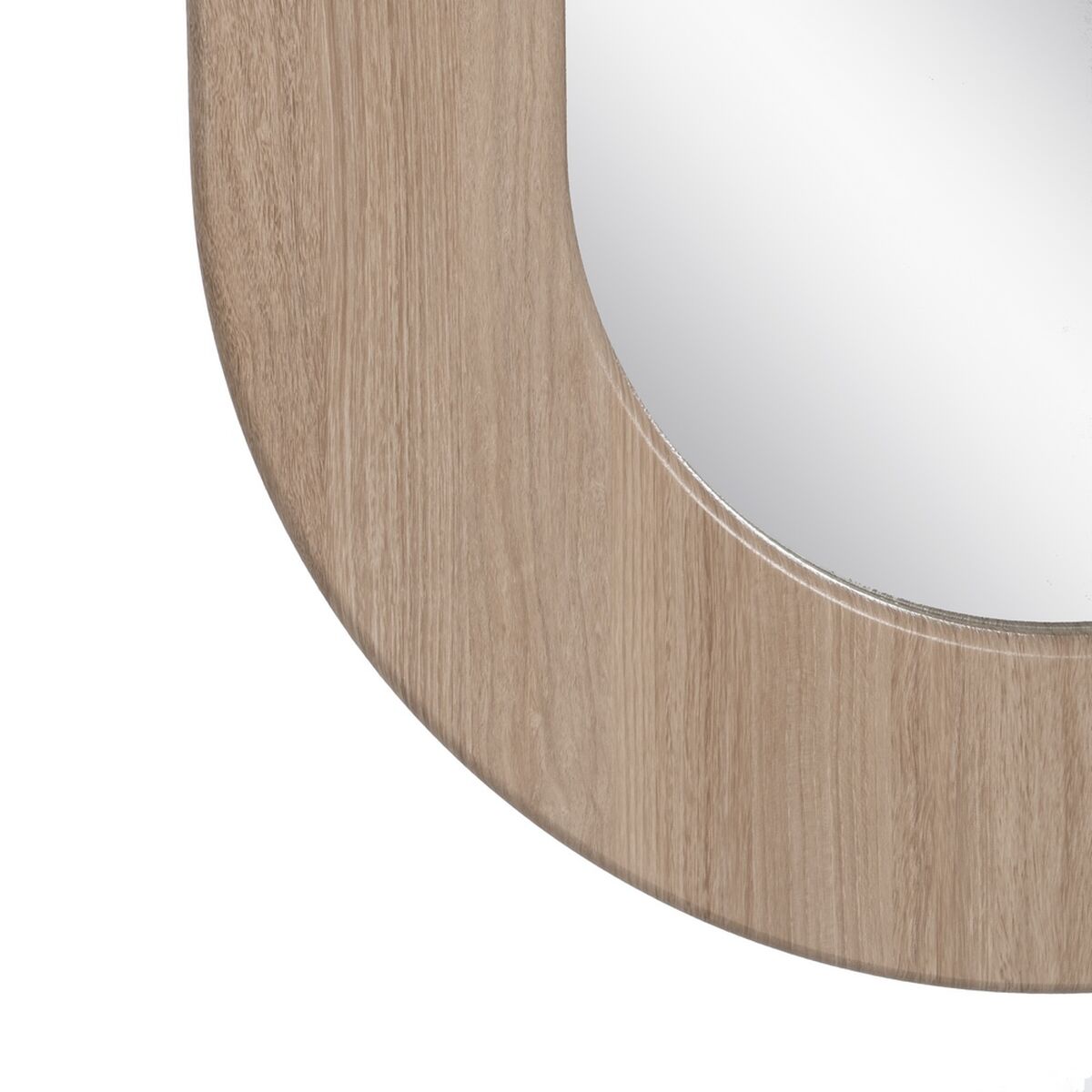 Specchio da parete Naturale Cristallo Legno MDF 50 x 2,2 x 85 cm
