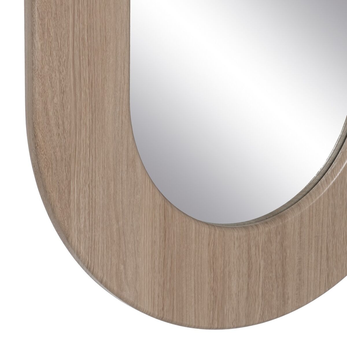 Specchio da parete Naturale Cristallo Legno MDF 50 x 2,2 x 85 cm