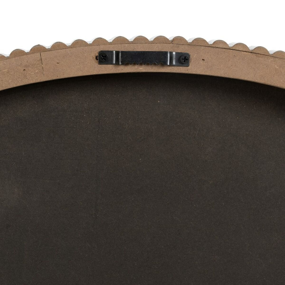 Specchio da parete Naturale Cristallo Legno MDF 89,5 x 4,5 x 89,5 cm