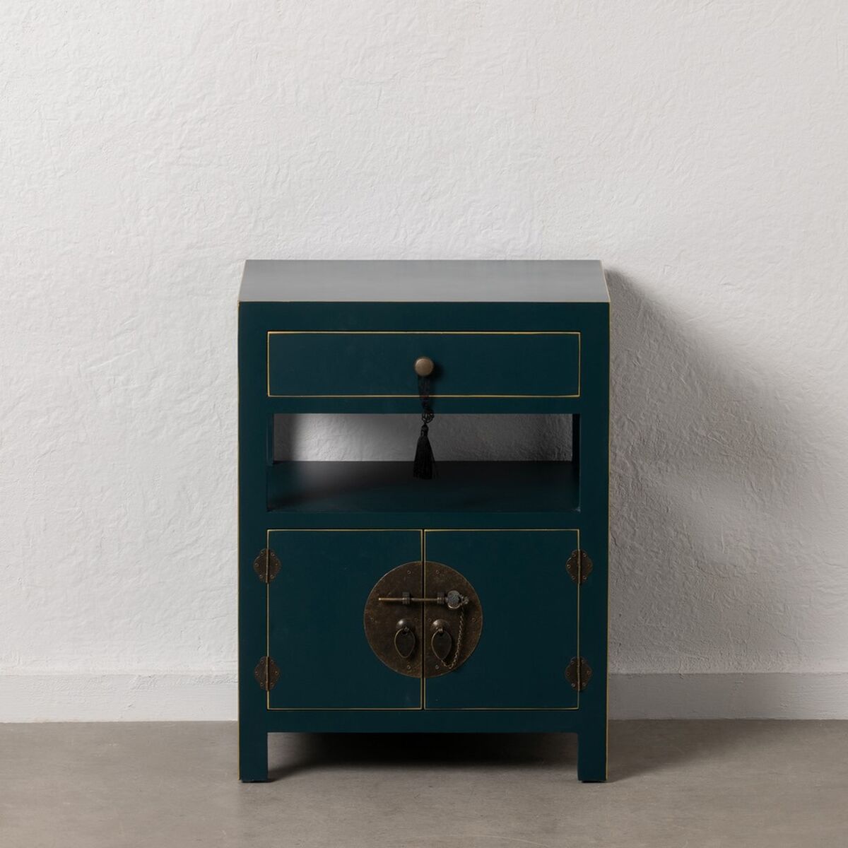 Comodino ORIENTE Azzurro Legno MDF 50 x 40 x 66 cm