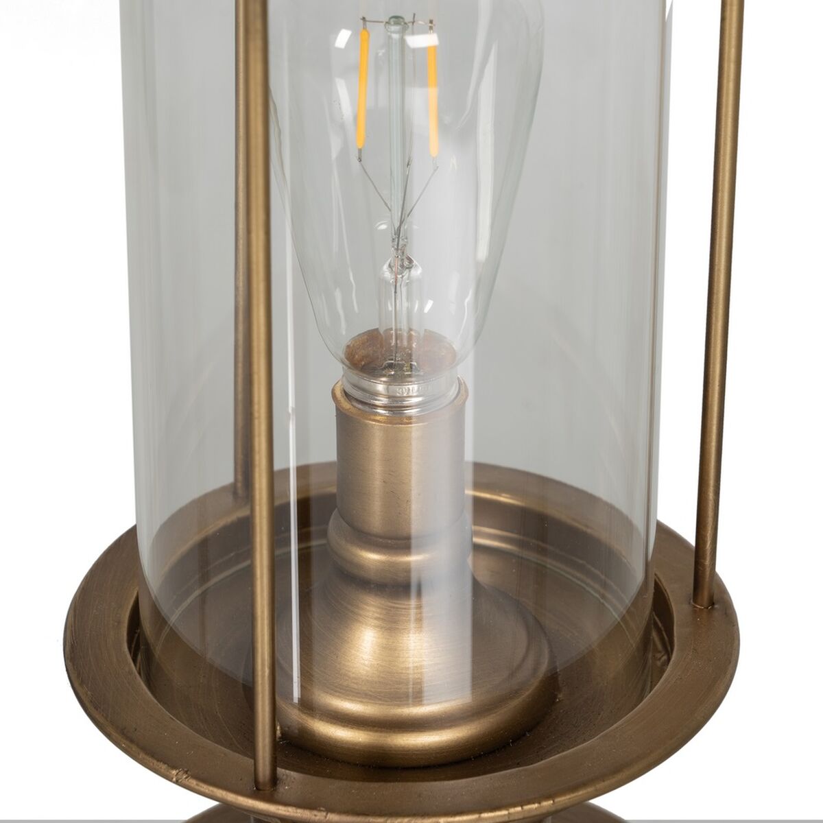 Lampada Dorato Cristallo Ferro 40 W 27 x 27 x 58 cm