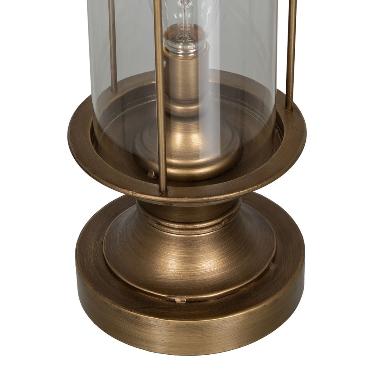 Lampada Dorato Cristallo Ferro 40 W 27 x 27 x 58 cm