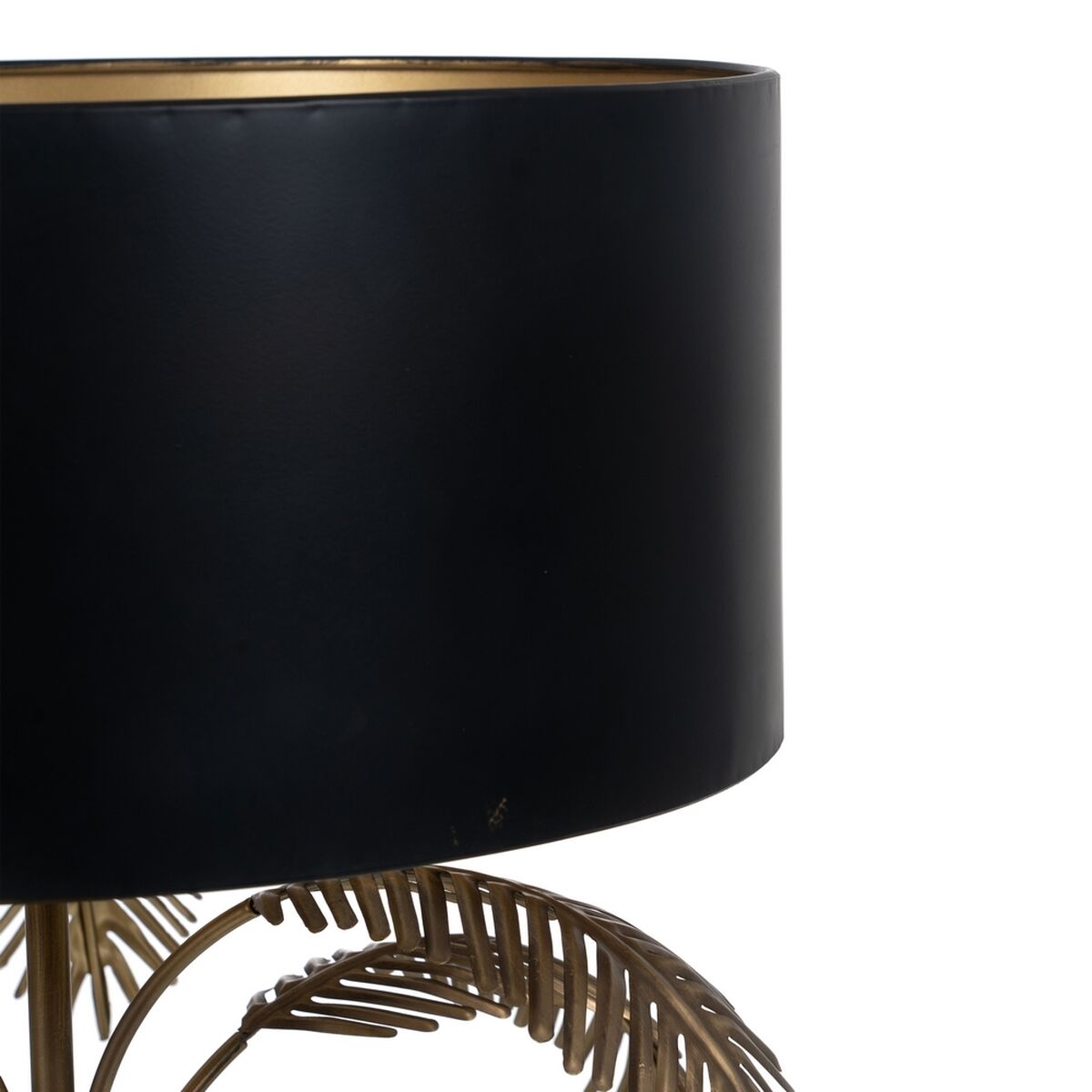 Lampada Nero Dorato 45 x 45 x 76 cm