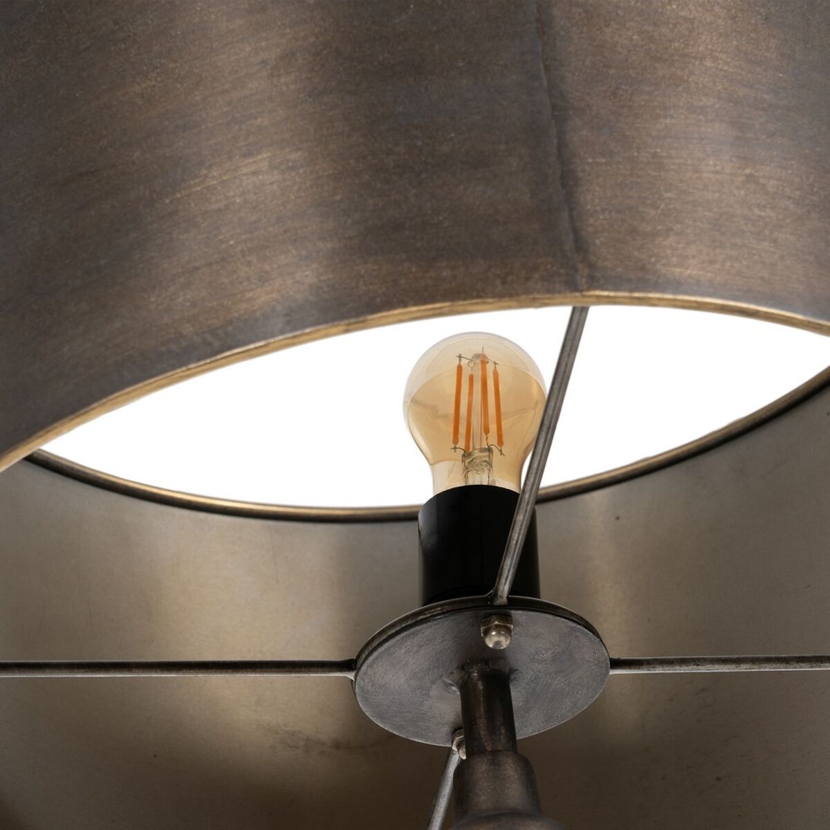 Lampada da Terra Dorato 40 x 40 x 168 cm