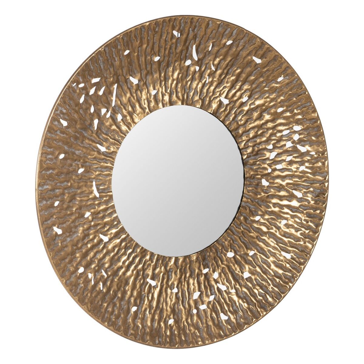 Specchio da parete Dorato Cristallo Ferro 76,5 x 7 x 76,5 cm