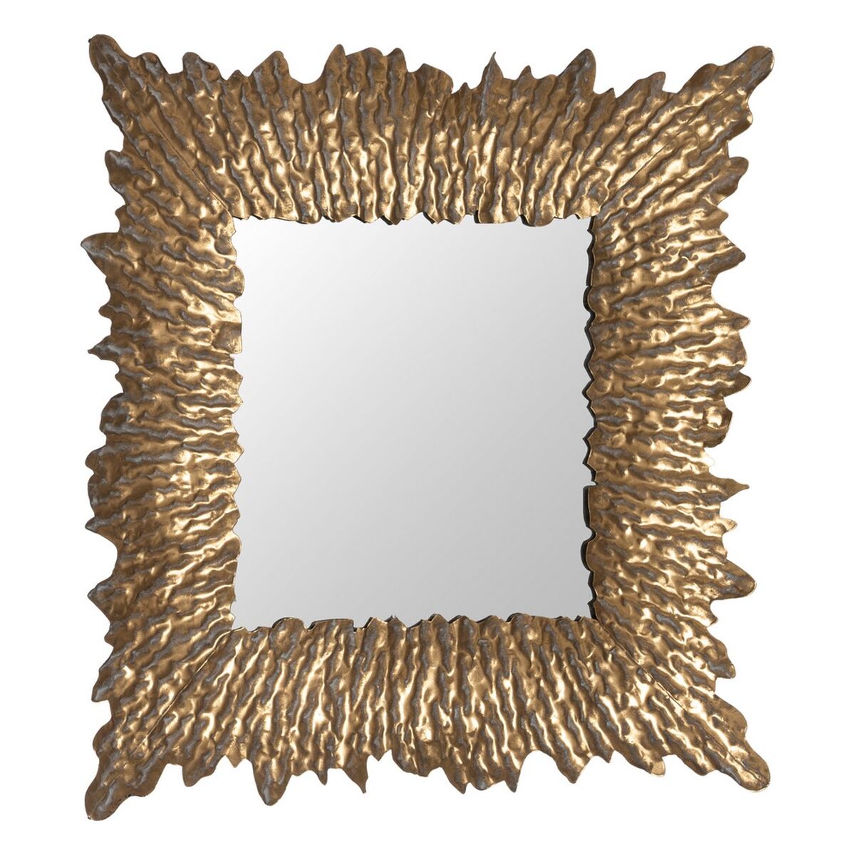Specchio da parete Dorato Cristallo Ferro 74 x 7,5 x 74 cm
