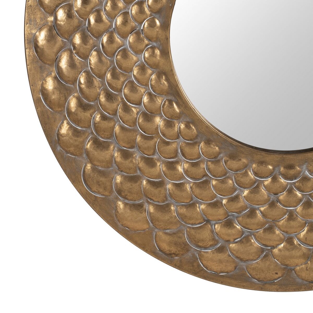 Specchio da parete Dorato Cristallo Ferro 81 x 3 x 81 cm
