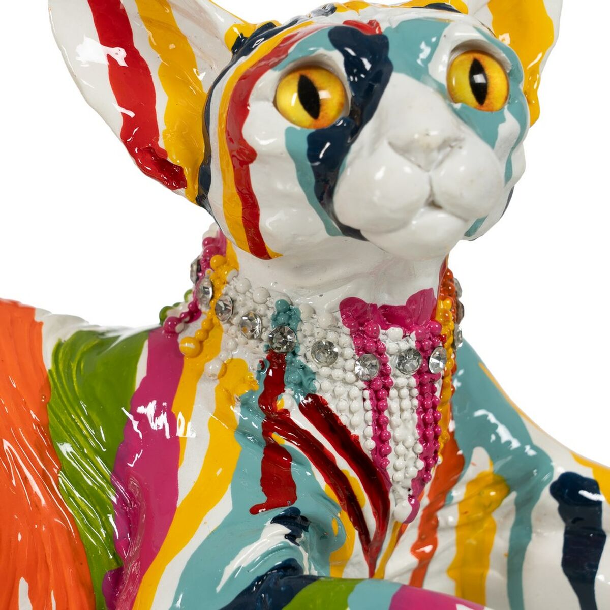 Statua Decorativa Gatto 33,5 x 15,5 x 15 cm