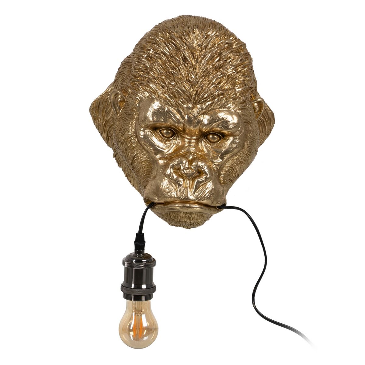 Applique da Parete Dorato Resina A 40 W Gorilla 220-240 V 32 x 28 x 23,5 cm