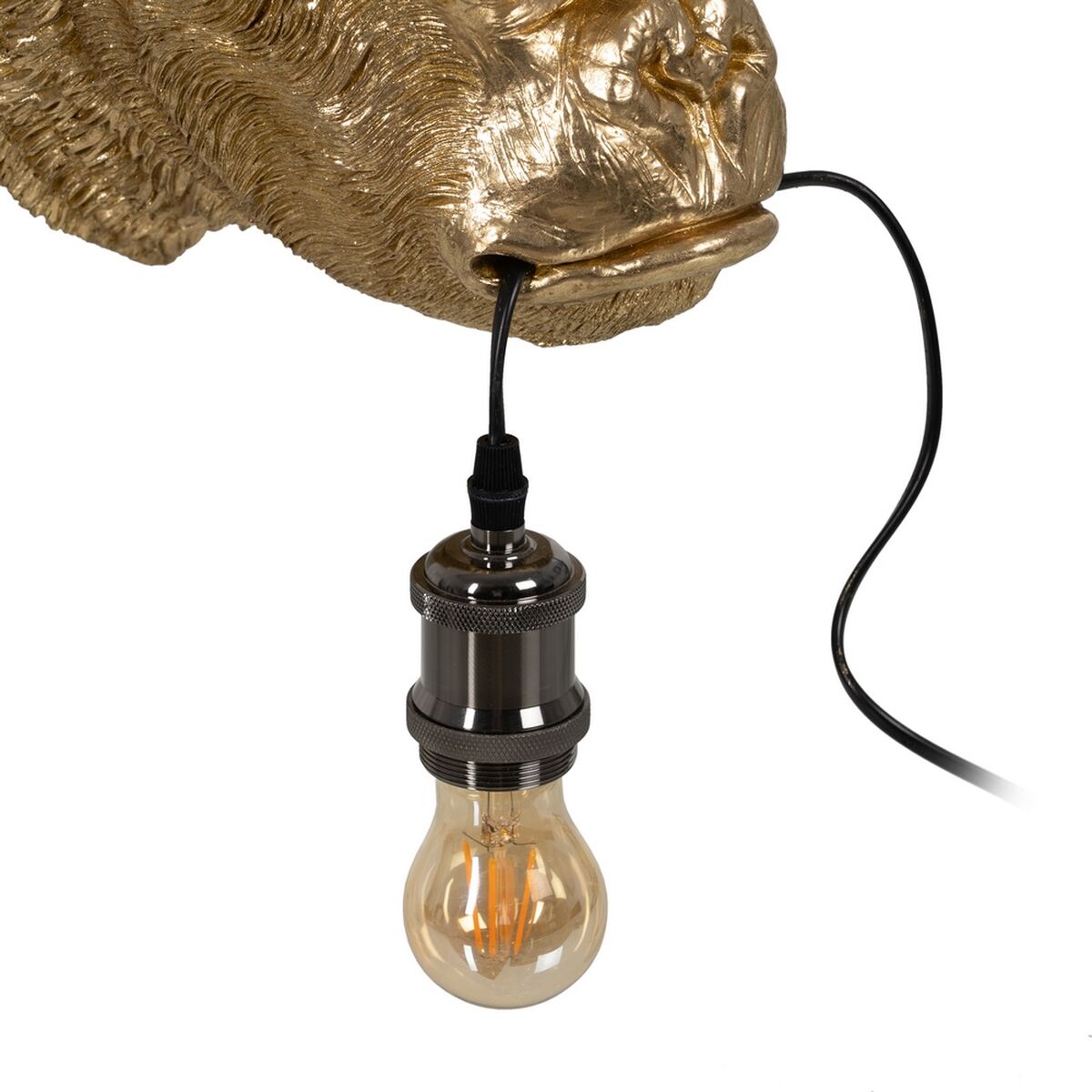 Applique da Parete Dorato Resina A 40 W Gorilla 220-240 V 32 x 28 x 23,5 cm