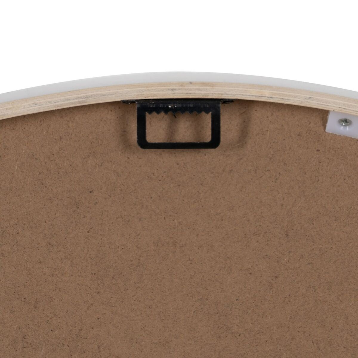 Orologio da Parete Bianco Naturale Legno 60 x 60 x 5,5 cm