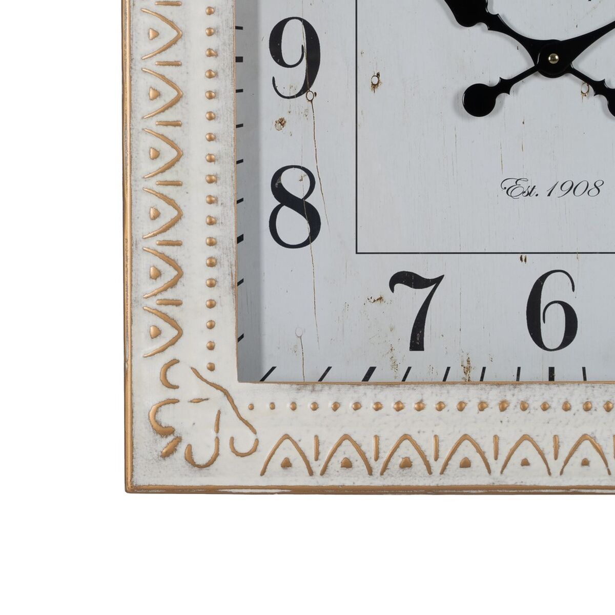 Orologio da Parete Bianco Ferro 60 x 60 x 6,5 cm