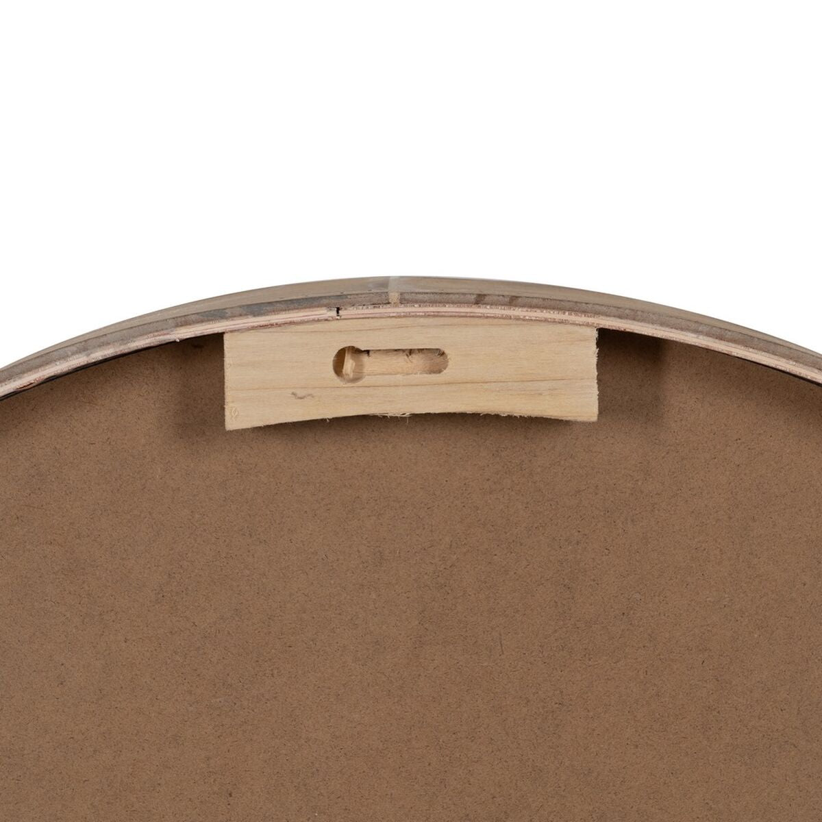 Orologio da Parete Naturale Legno Cristallo 60 x 60 x 6,5 cm