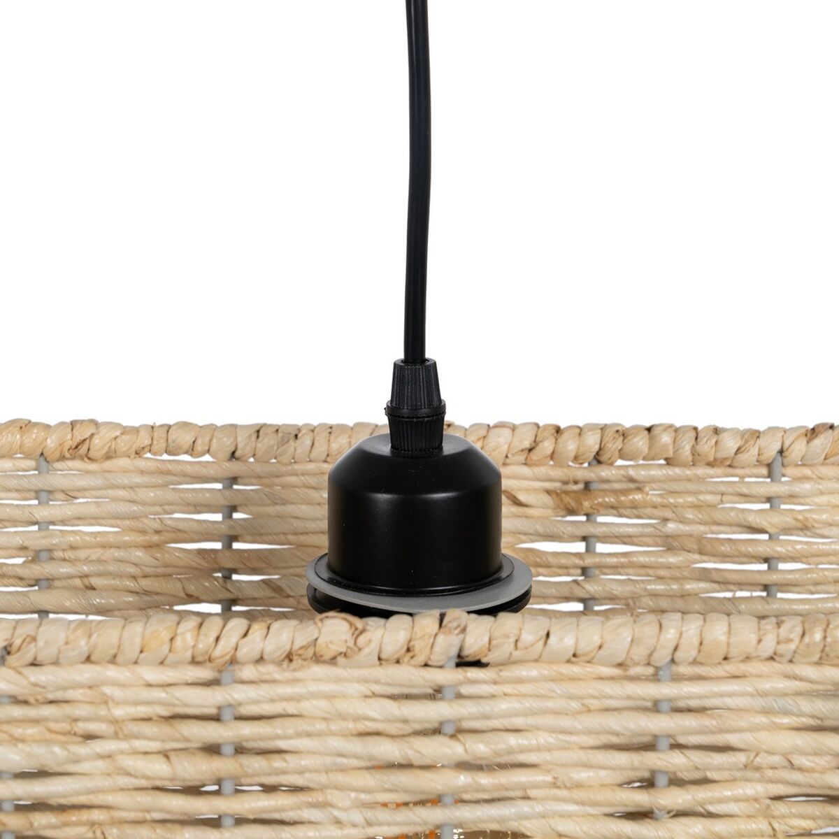 Lampadario Nero Naturale Ferro 220-240 V 88 x 17,5 x 65 cm