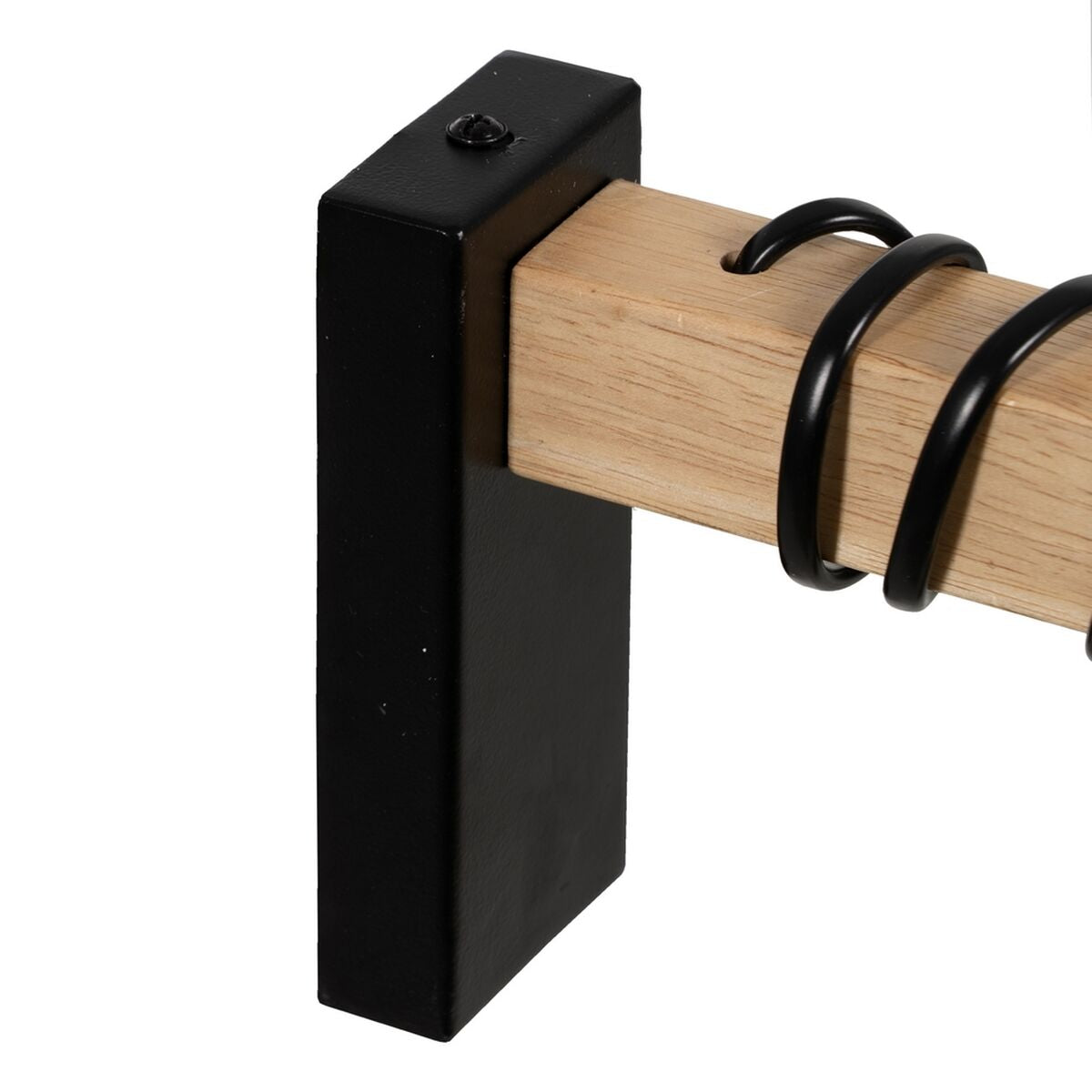 Applique da Parete Nero Beige Legno Ferro A 220-240 V 15 x 5 x 12 cm