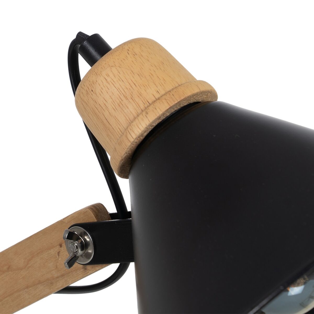 Lampada Nero Naturale Legno Ferro 60 W 39 x 19 x 55 cm