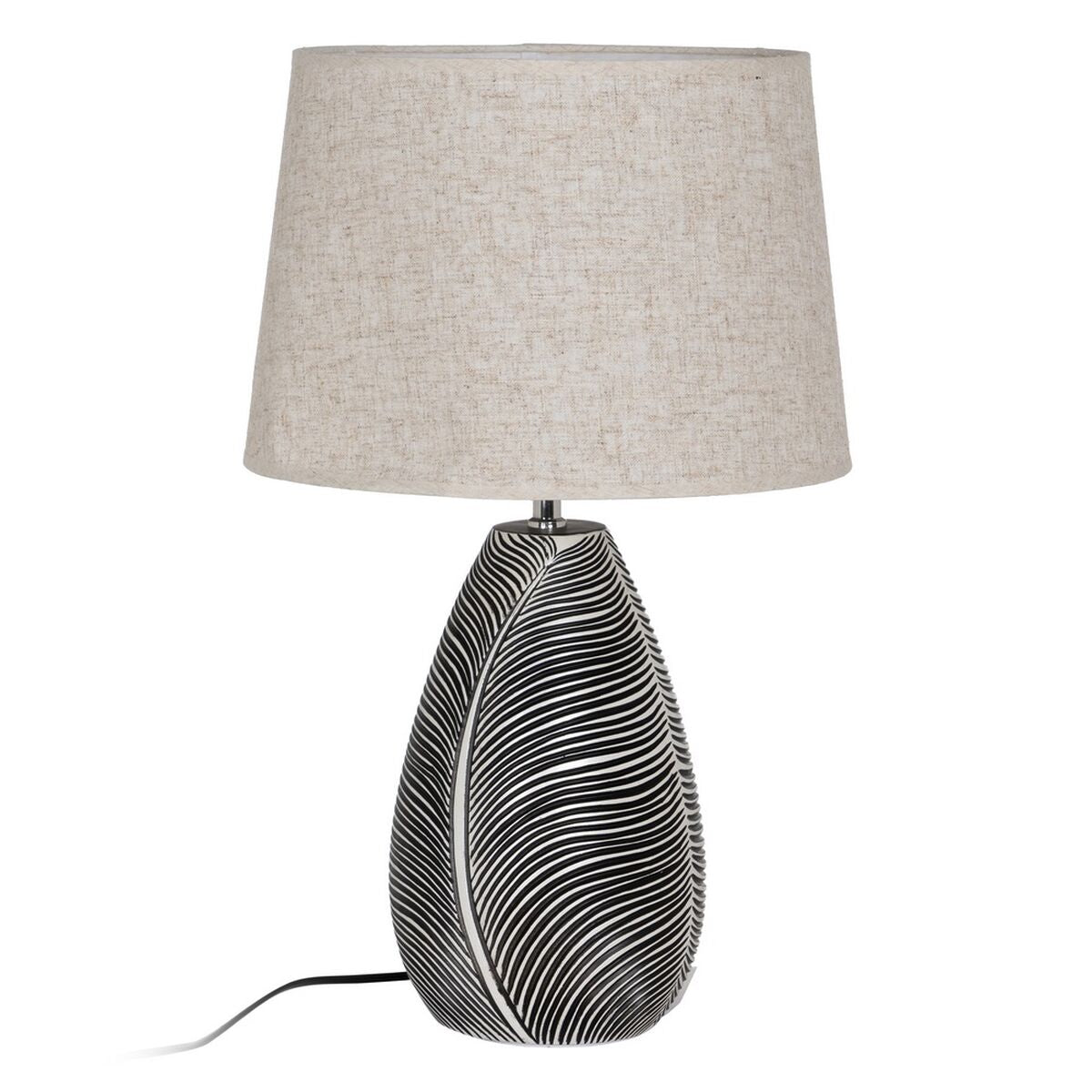 Lampada Bianco Nero 38 x 38 x 60 cm