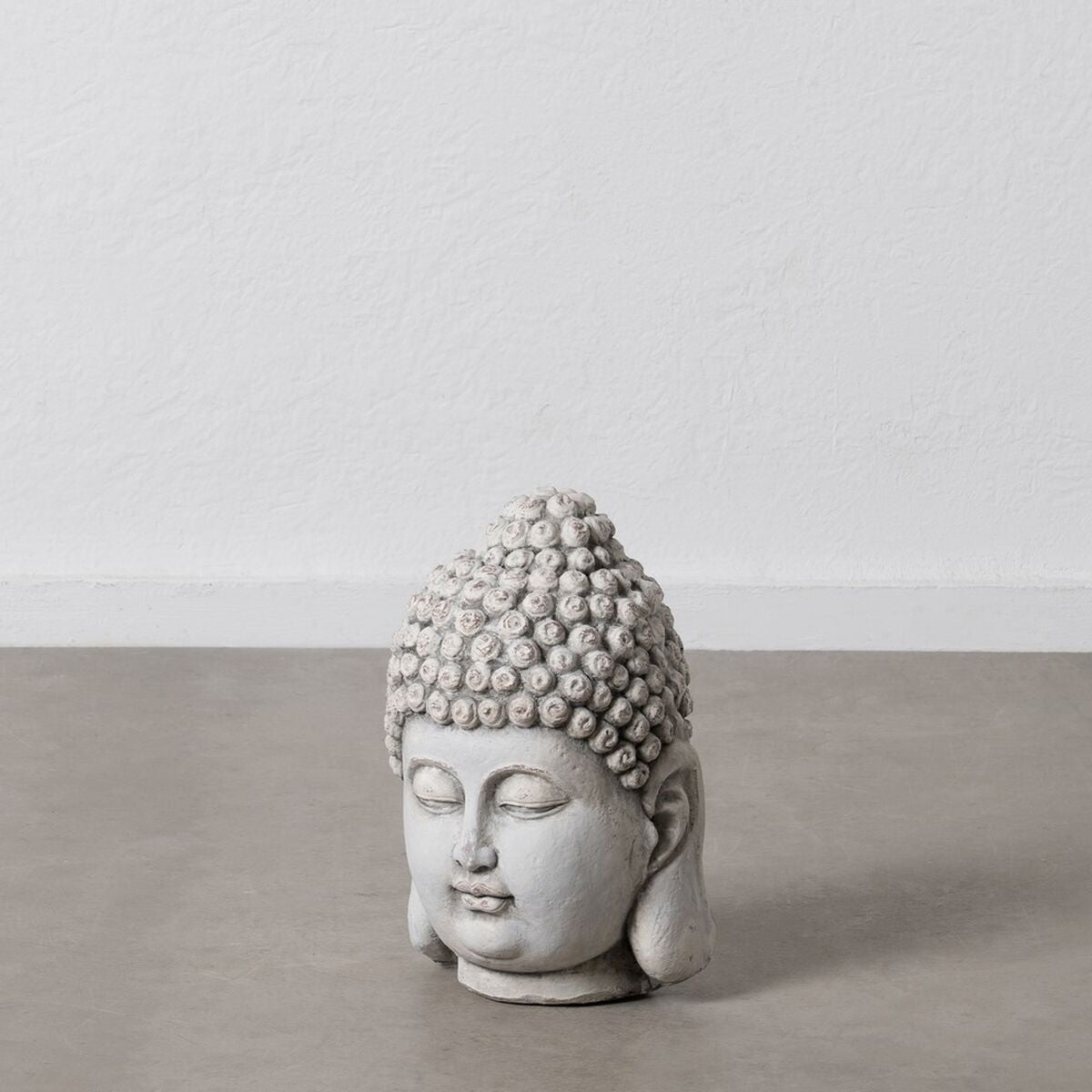 Scultura Buddha Grigio Etnico 26,5 x 26,5 x 41 cm