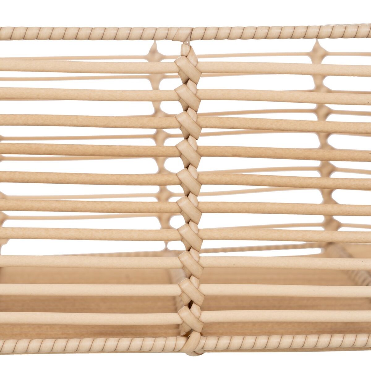 Set di Cesti Naturale Resina 40 x 30 x 13 cm (3 Pezzi)