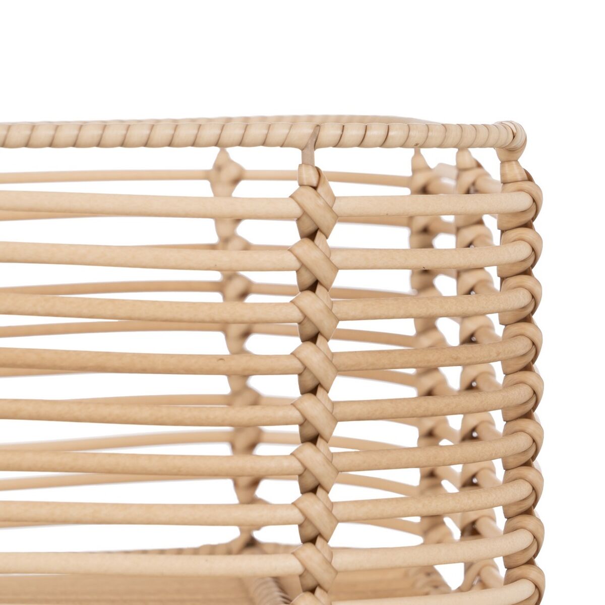Set di Cesti Naturale Resina 40 x 30 x 13 cm (3 Pezzi)