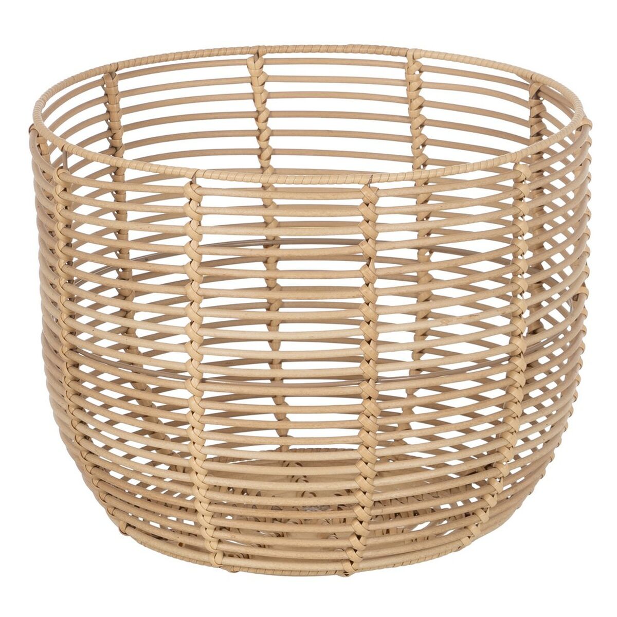 Set di Cesti Naturale Resina 35 x 35 x 29 cm (3 Pezzi)
