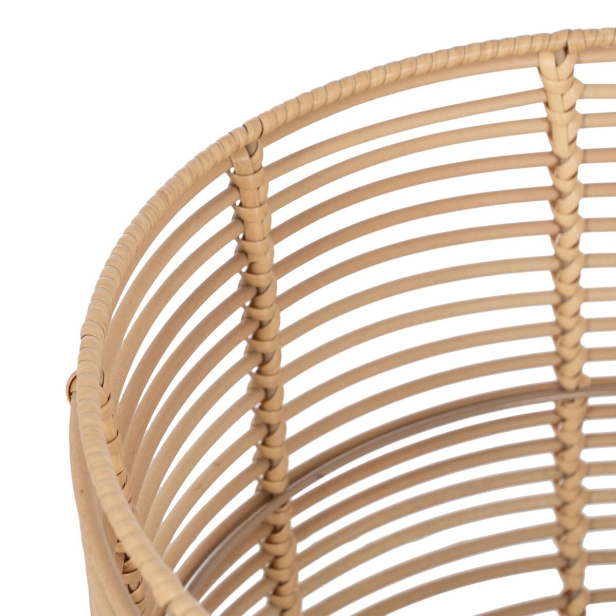 Set di Cesti Naturale Resina 35 x 35 x 29 cm (3 Pezzi)