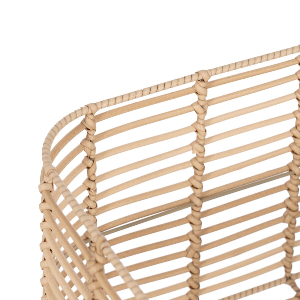 Set di Cesti Naturale Resina 46 x 35 x 23 cm (4 Unità)